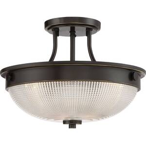 Mantle 2 Light Semi-Flush - Palladian Bronze, E27