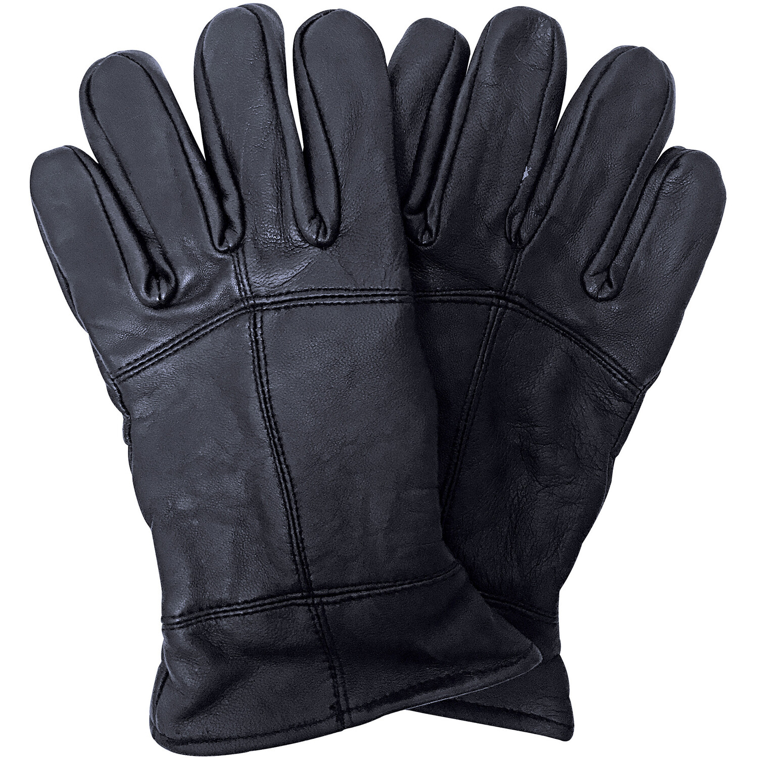 Thmo Men's Thinsulate Leather Gloves Windproof Fleece Lining Gloves - Black / L-Xl