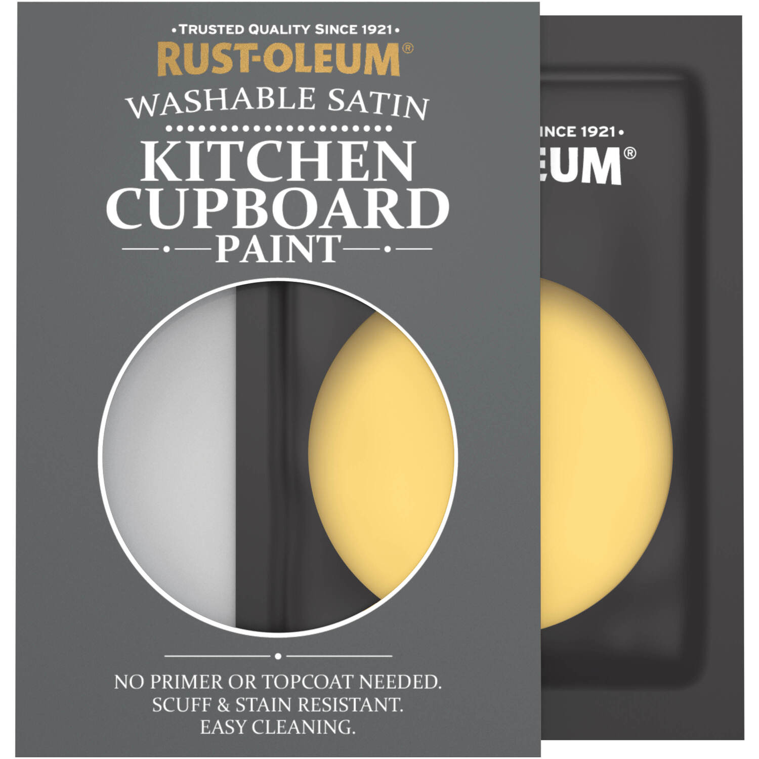 Rust-Oleum Kitchen Cupboard Satin Finish Tester Sachet - Lemon Jelly 10ml - Lemon Jelly