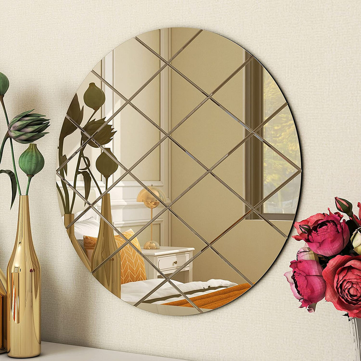 Image of Round Wall Mirror Interiors Art Deco&hellip;