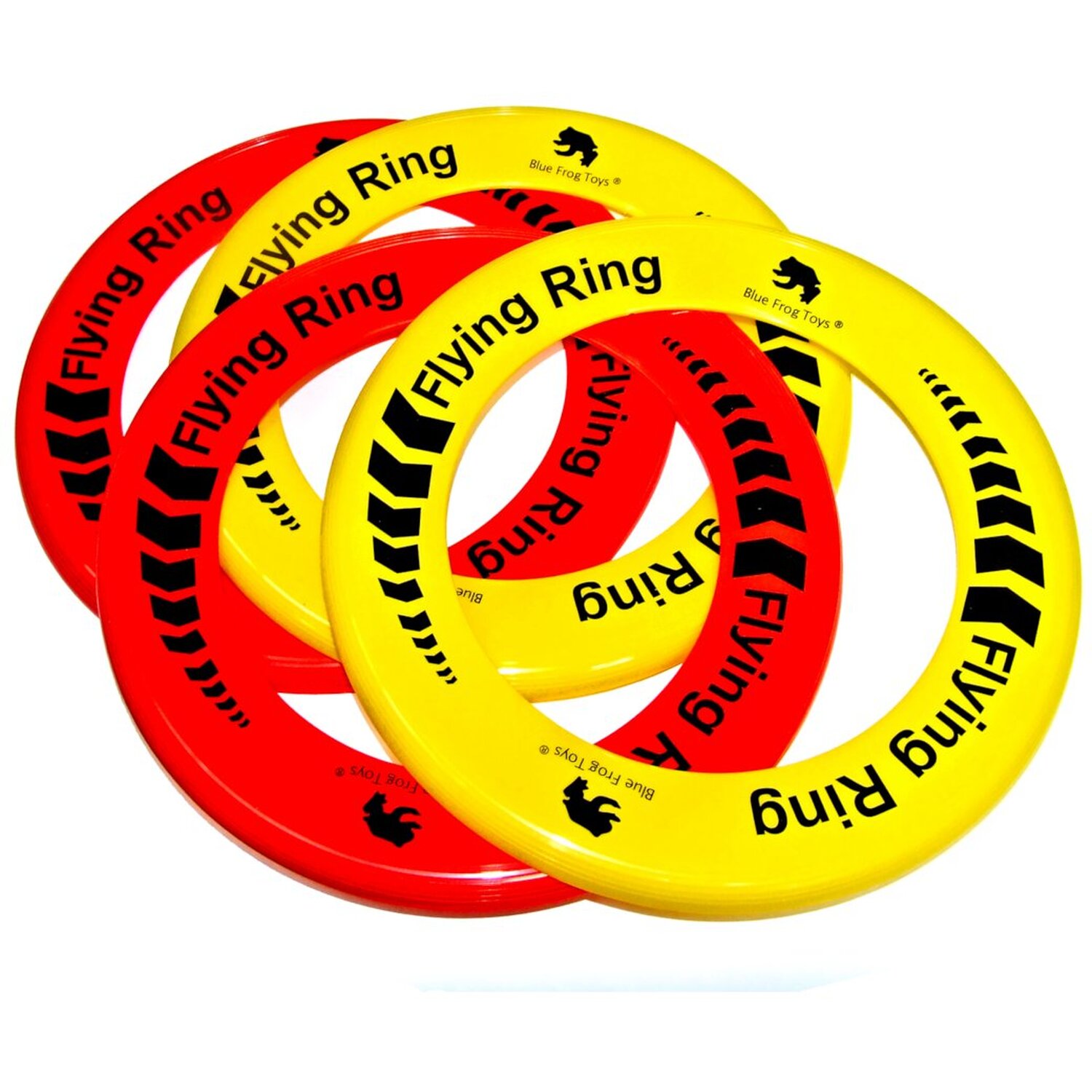 Image of Pack of 30 Flying Ring Toys - Yellow and Red