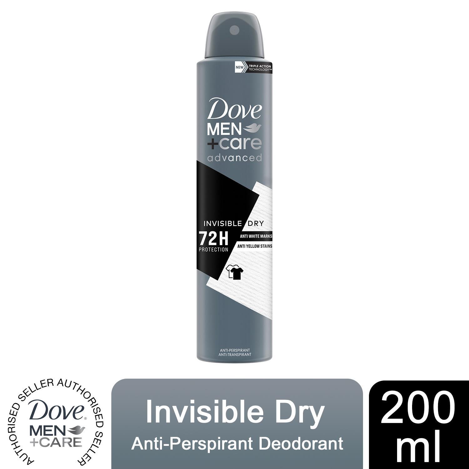 Dove Anti-Perspirant MenCare Advanced Invisible Dry 72H Protection Deo, 200ml - 1