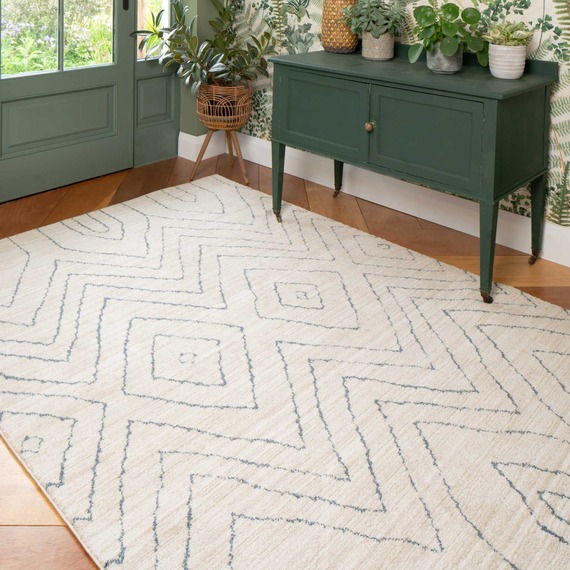 Abstract Chevron Moroccan Berber Area Rug