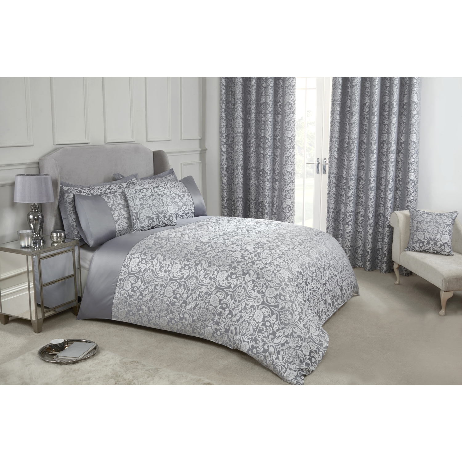 Eden Duvet Set - Silver Single
