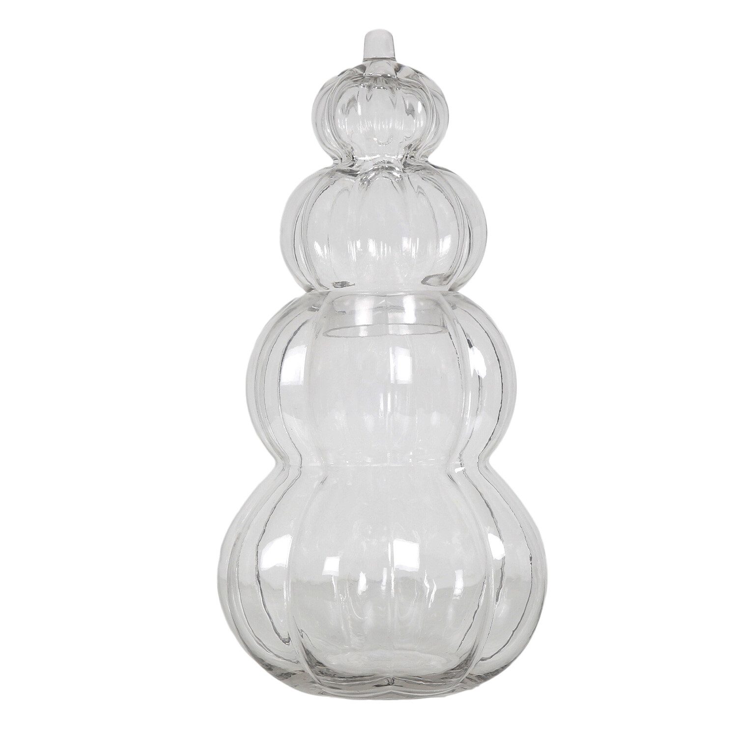 Pumpkin Stack Jar - Clear