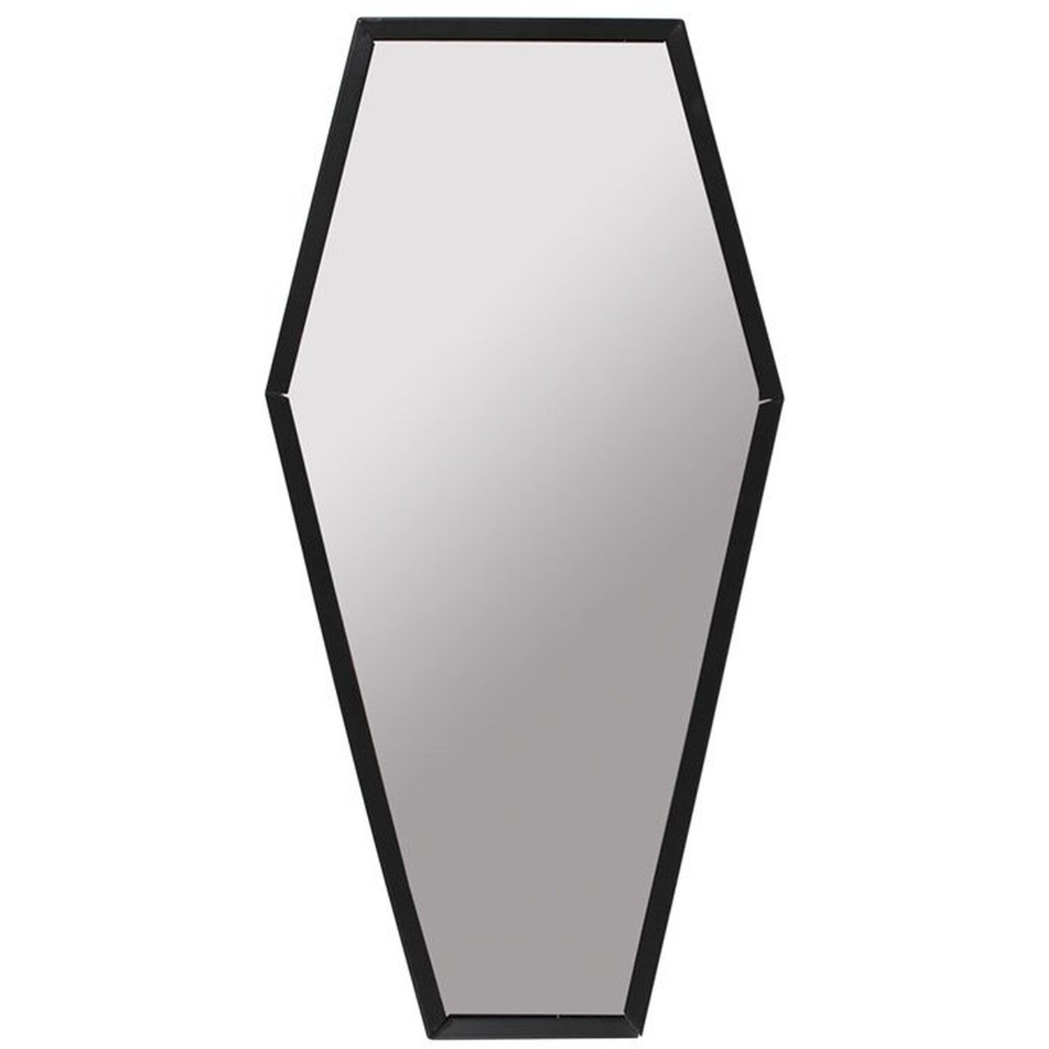 Image of Coffin Shaped Wall Mirror - Black