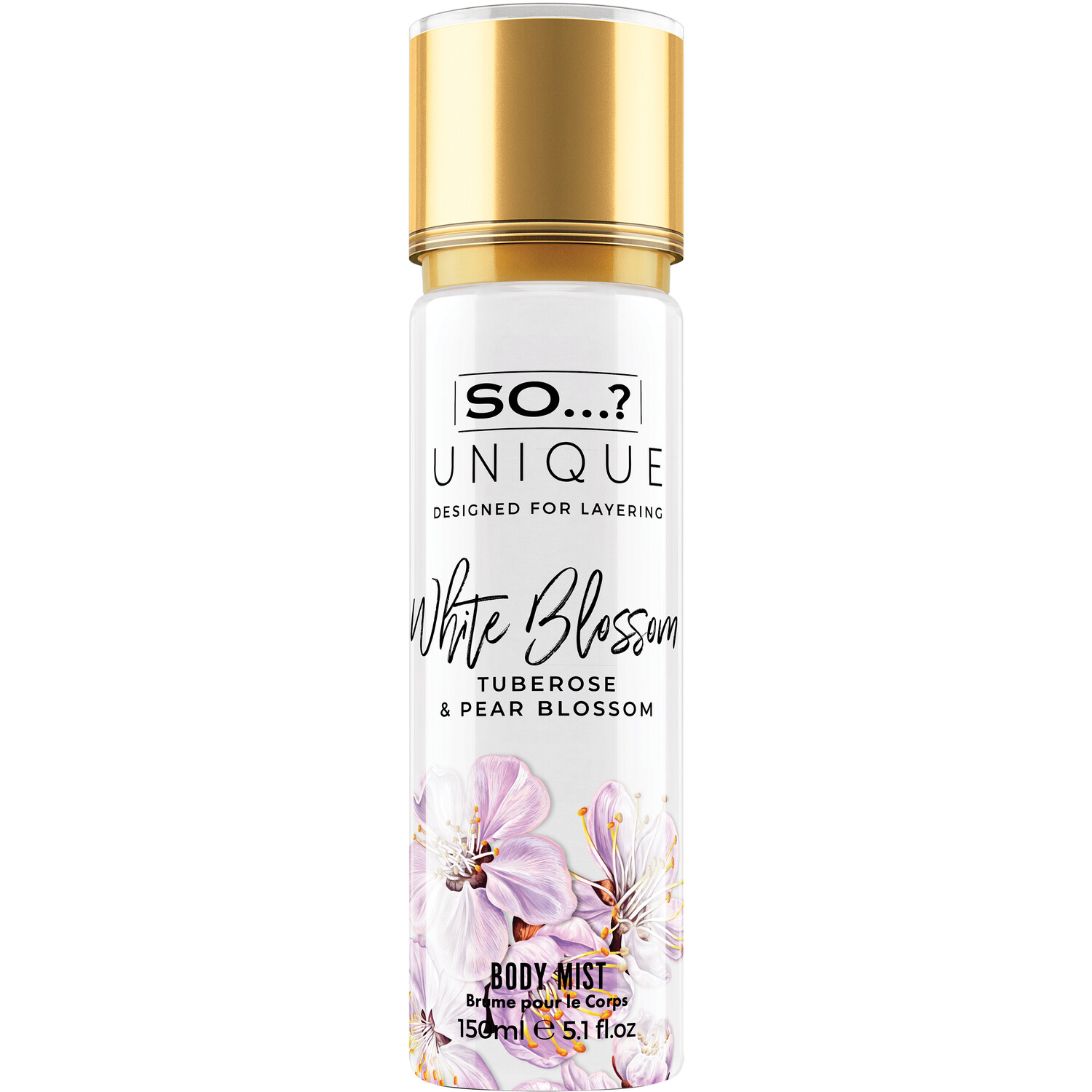 So...? Unique White Blossom Body Mist - White