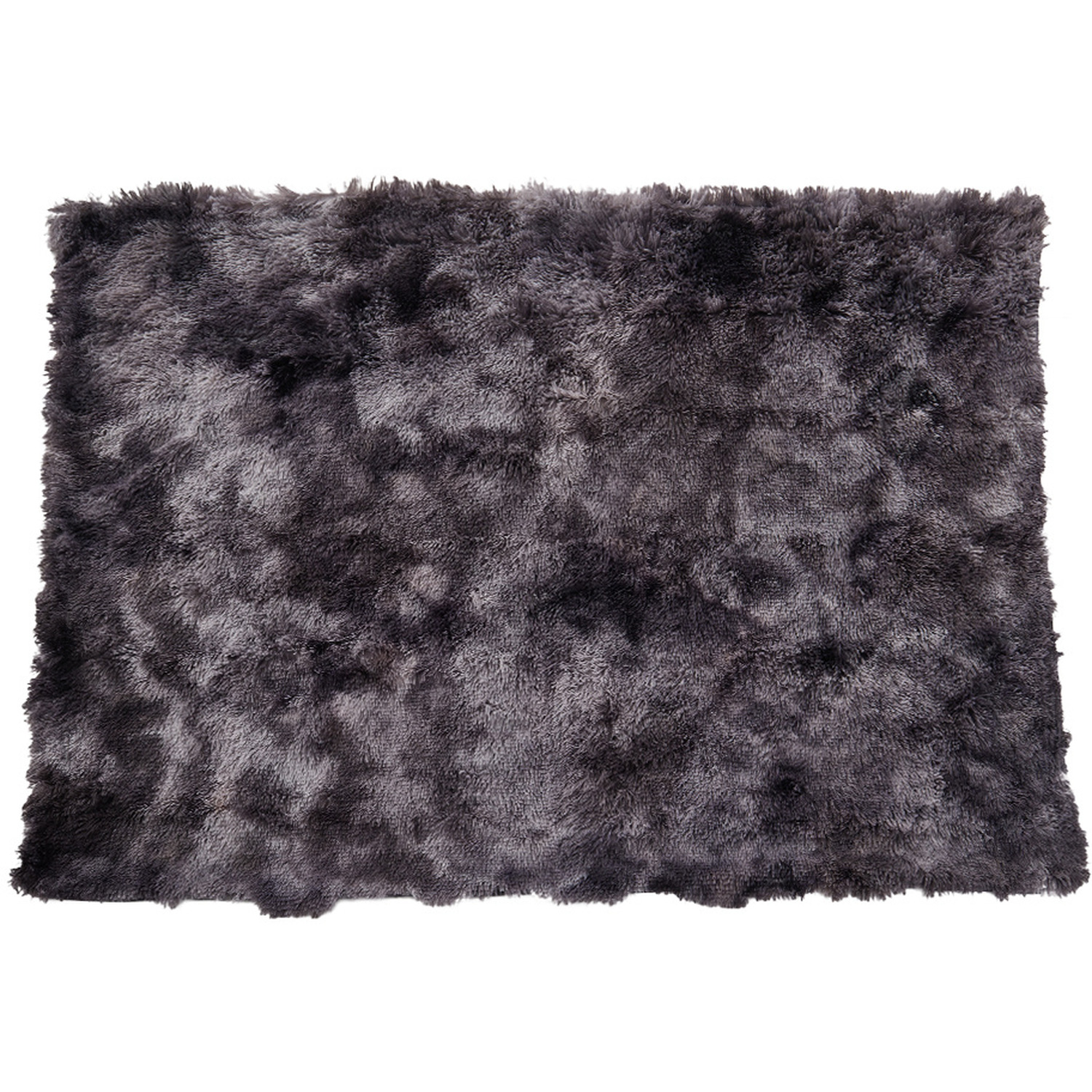 Tie-dye Plush Blanket - Dark Grey