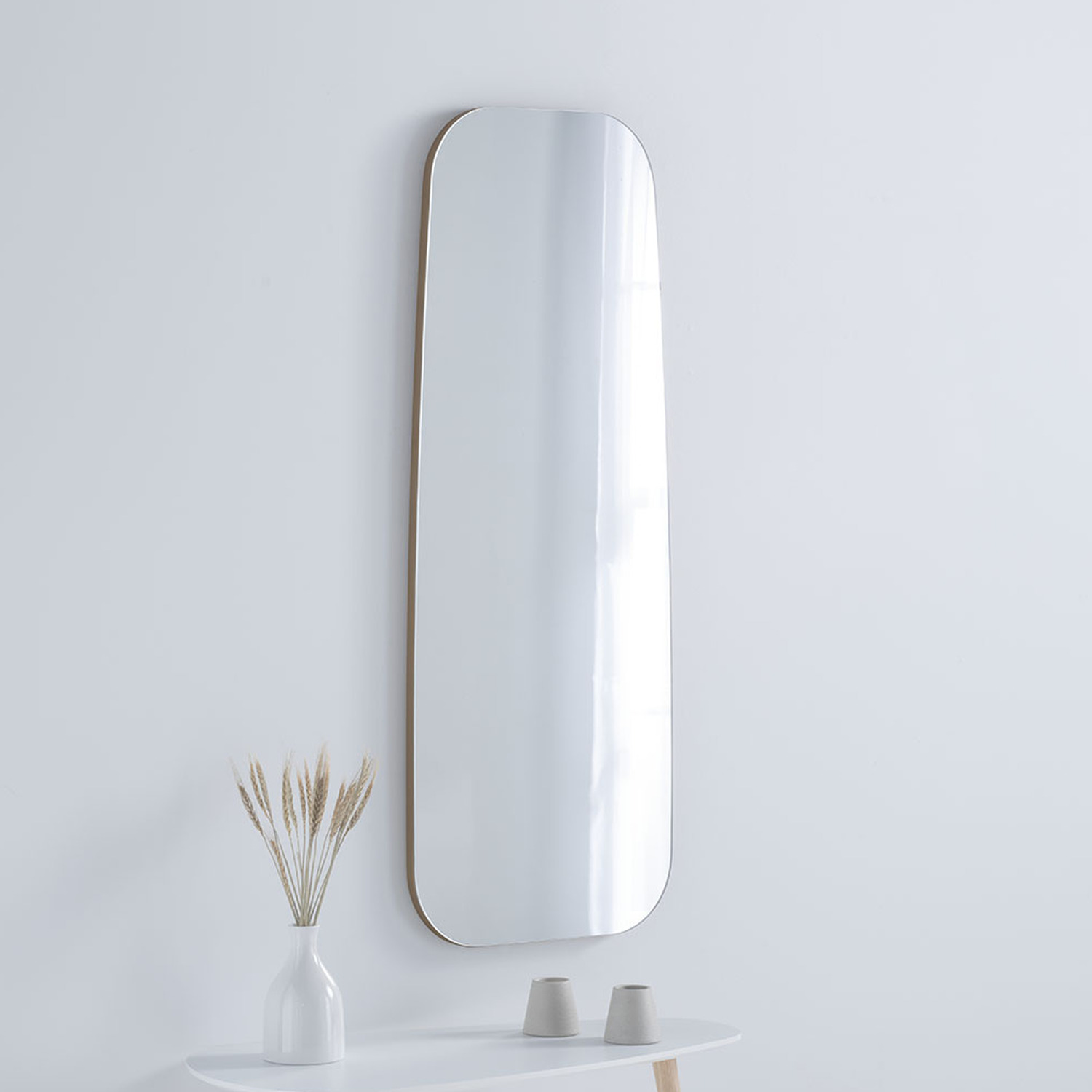 Image of Hoxton Frameless Gold Organic Mirror -&hellip;