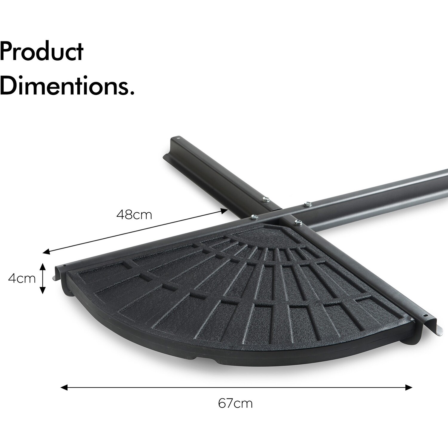 Banana Parasol Base Pack Of 2 For Cantilever - Black