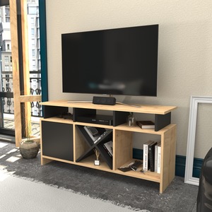 Sapphire Oak / Anthracite Auburn Modern TV Unit shot 5395706