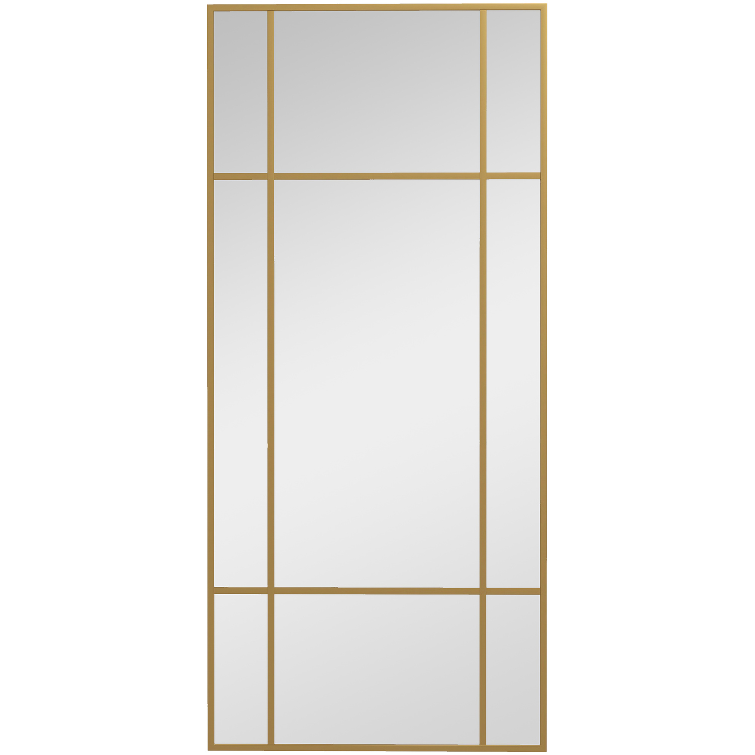Homcom Rectangular Wall Mirror - Gold
