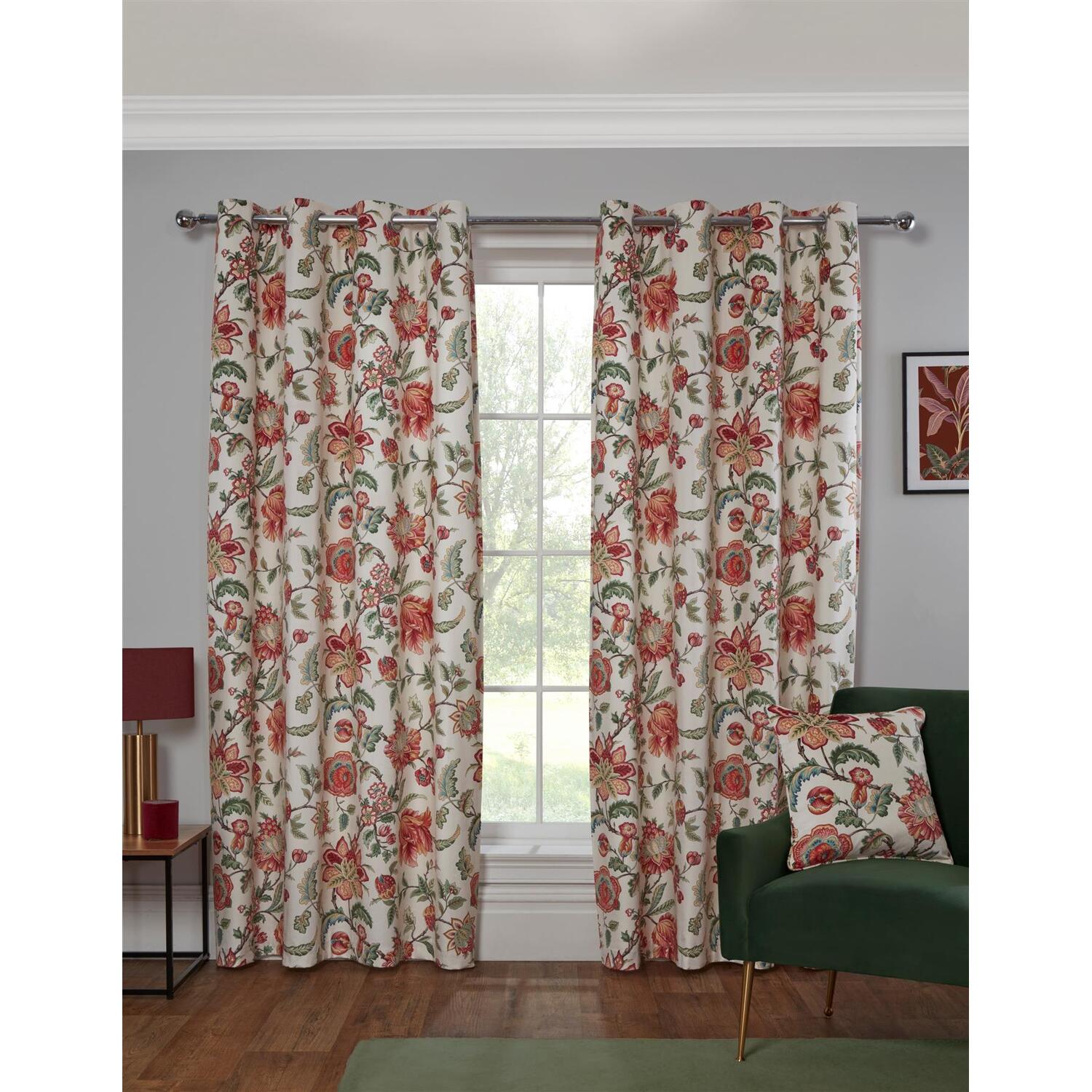 Linden Multi Eyelet Curtains - Neutral / 229cm / 168cm
