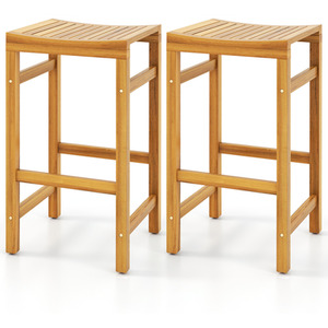 2 PCS Height Bar Chair with Saddle Shaped Seat