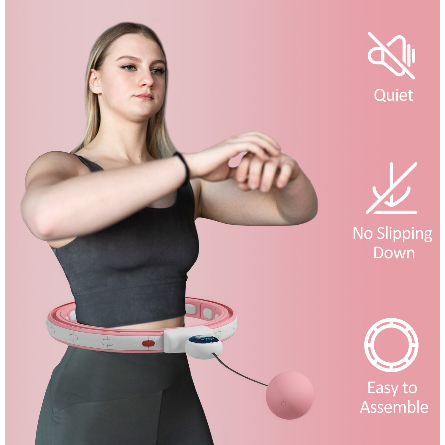 SPORTNOW Smart Weighted Hula Hoop