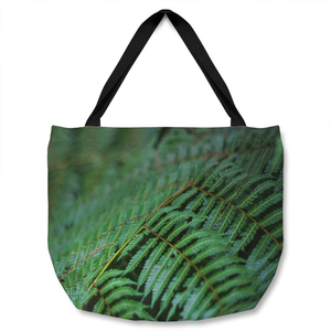 Green leaves pattern and texture at Indonesia Designer Tote bag