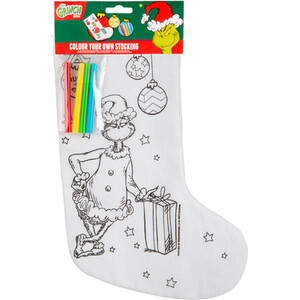 The Grinch Colour Your Own Stocking