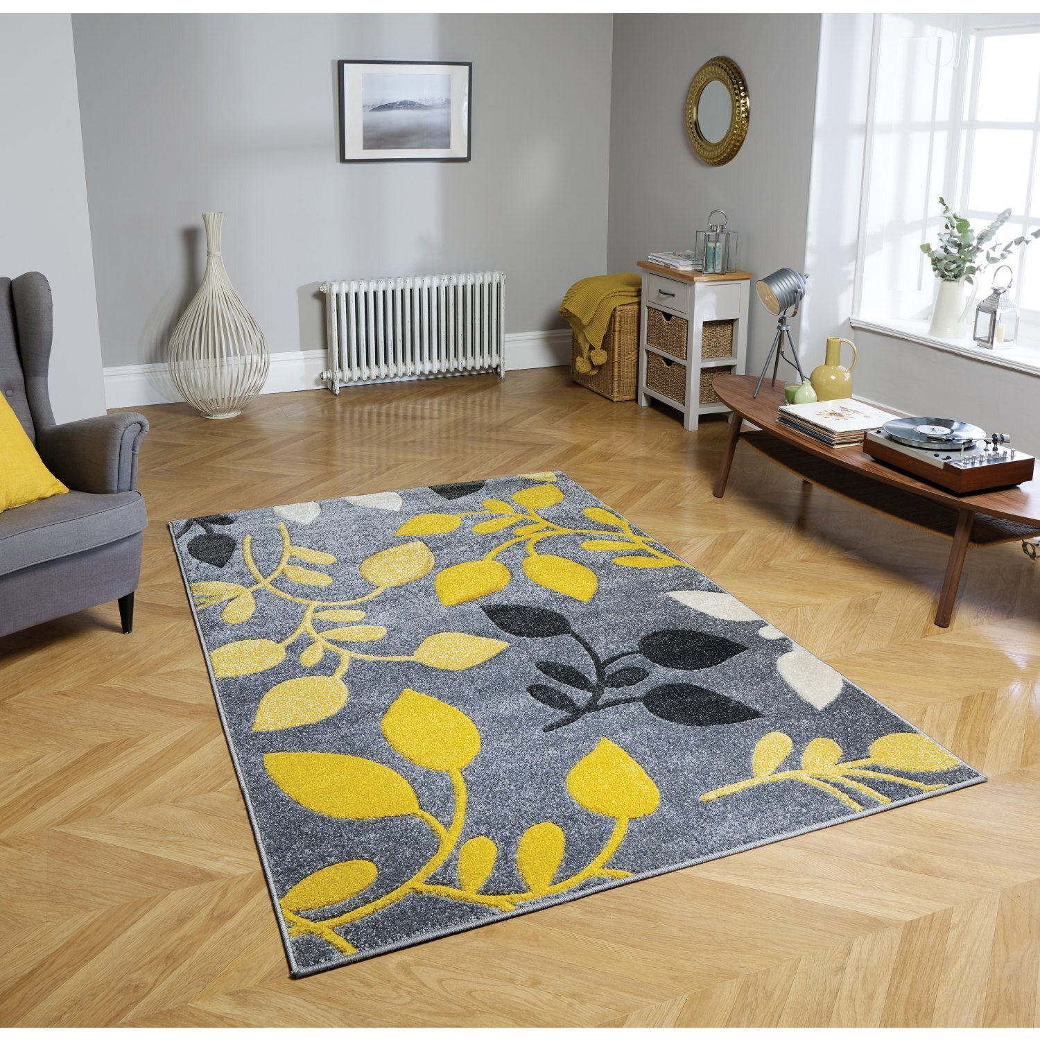 Soft Modern Area Rug - Ochre / 200x285cm