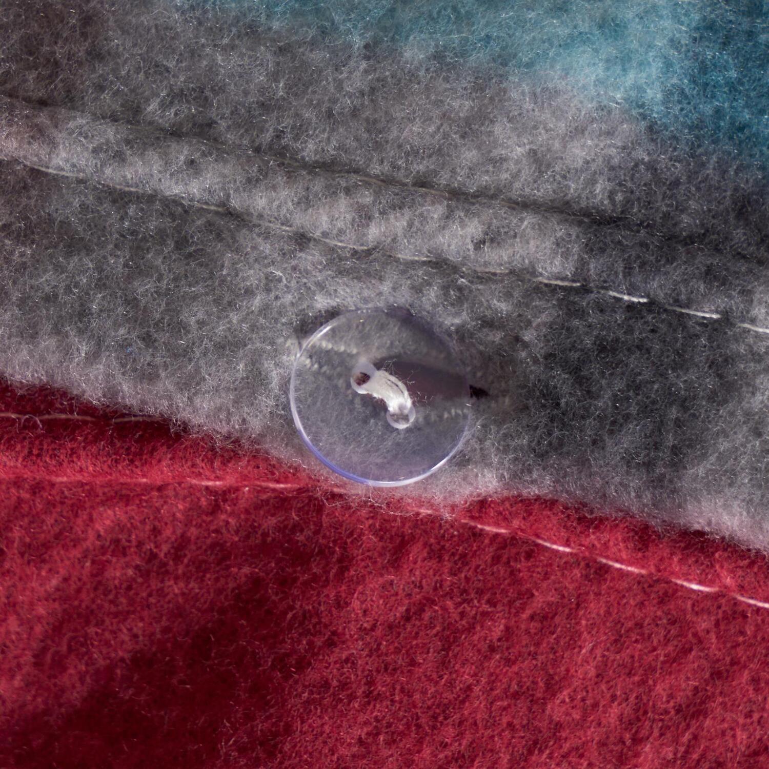 Jasper Check Fleece Duvet Set - Burgundy Double
