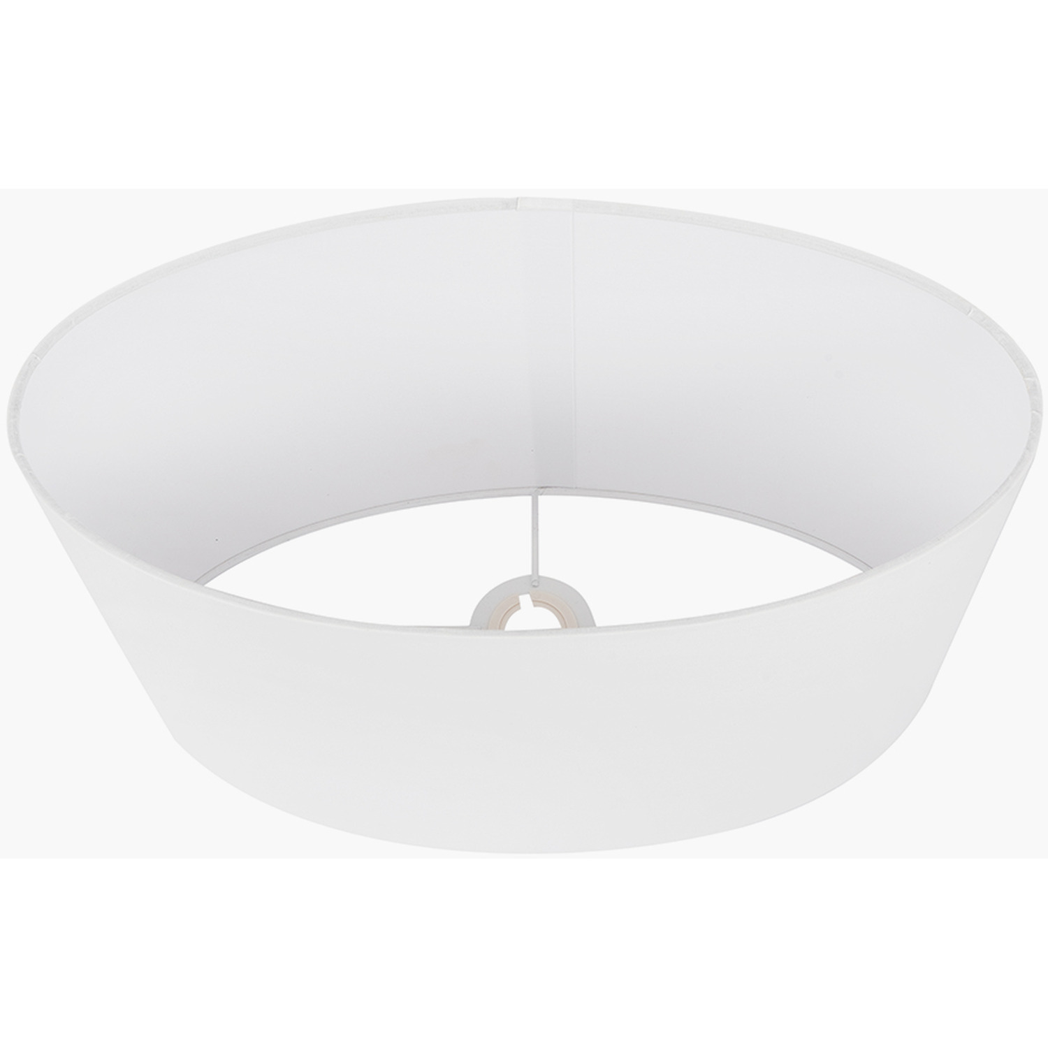 40cm Drum Poly Cotton Table Lamp Shade Cylinder - White
