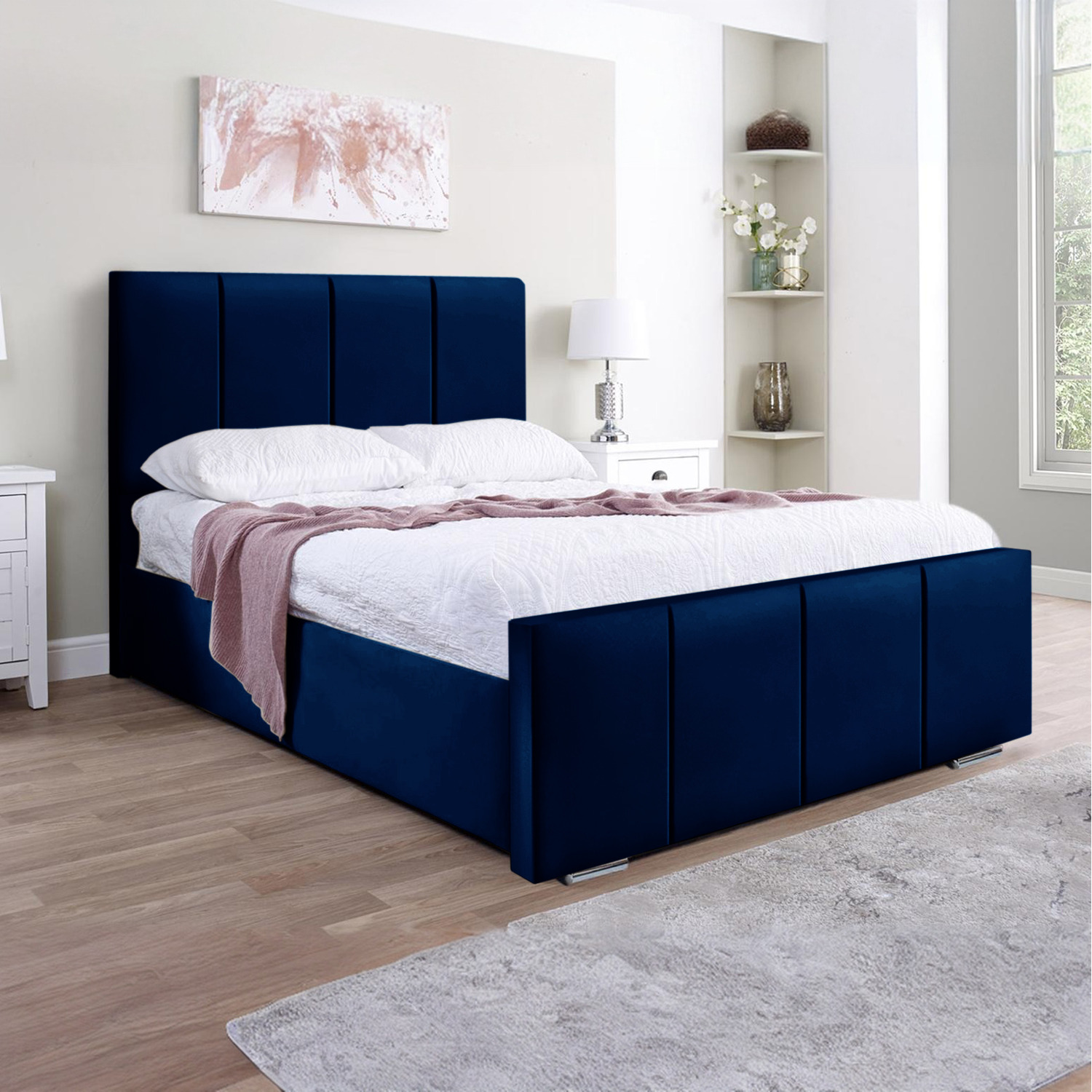 Brooklyn Bed Frame - Blue Single