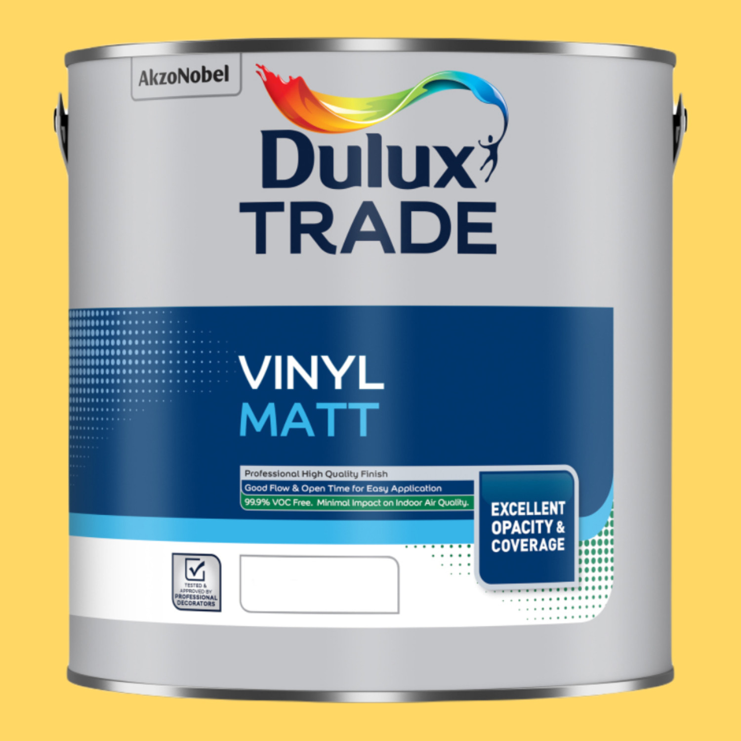 Dulux Trade Vinyl Matt Mixed Colour - Lemon Zest / 2.5L
