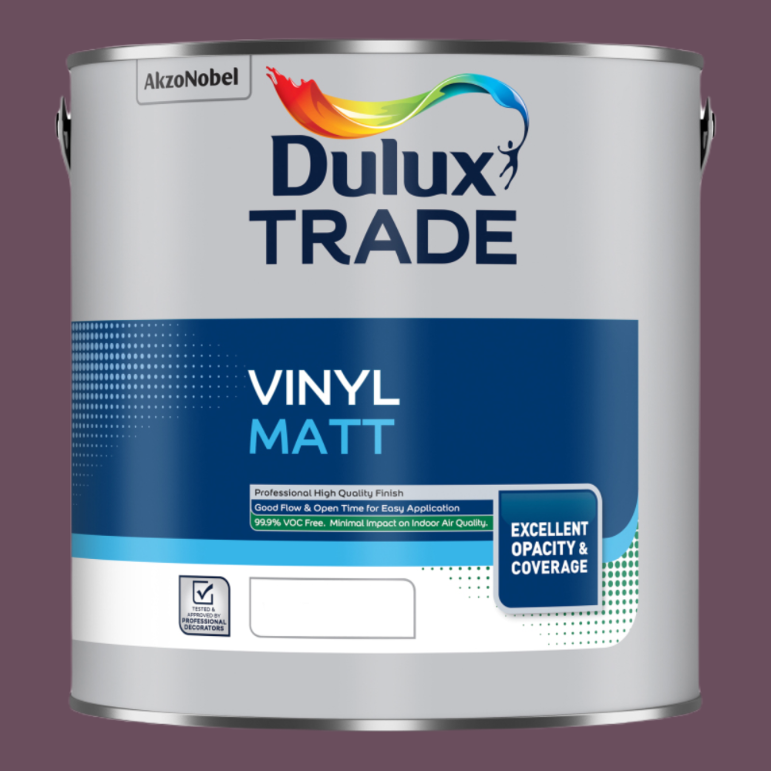 Dulux Trade Mulberry Burst Walls and Ceilings Vinyl Matt Paint 2.5L