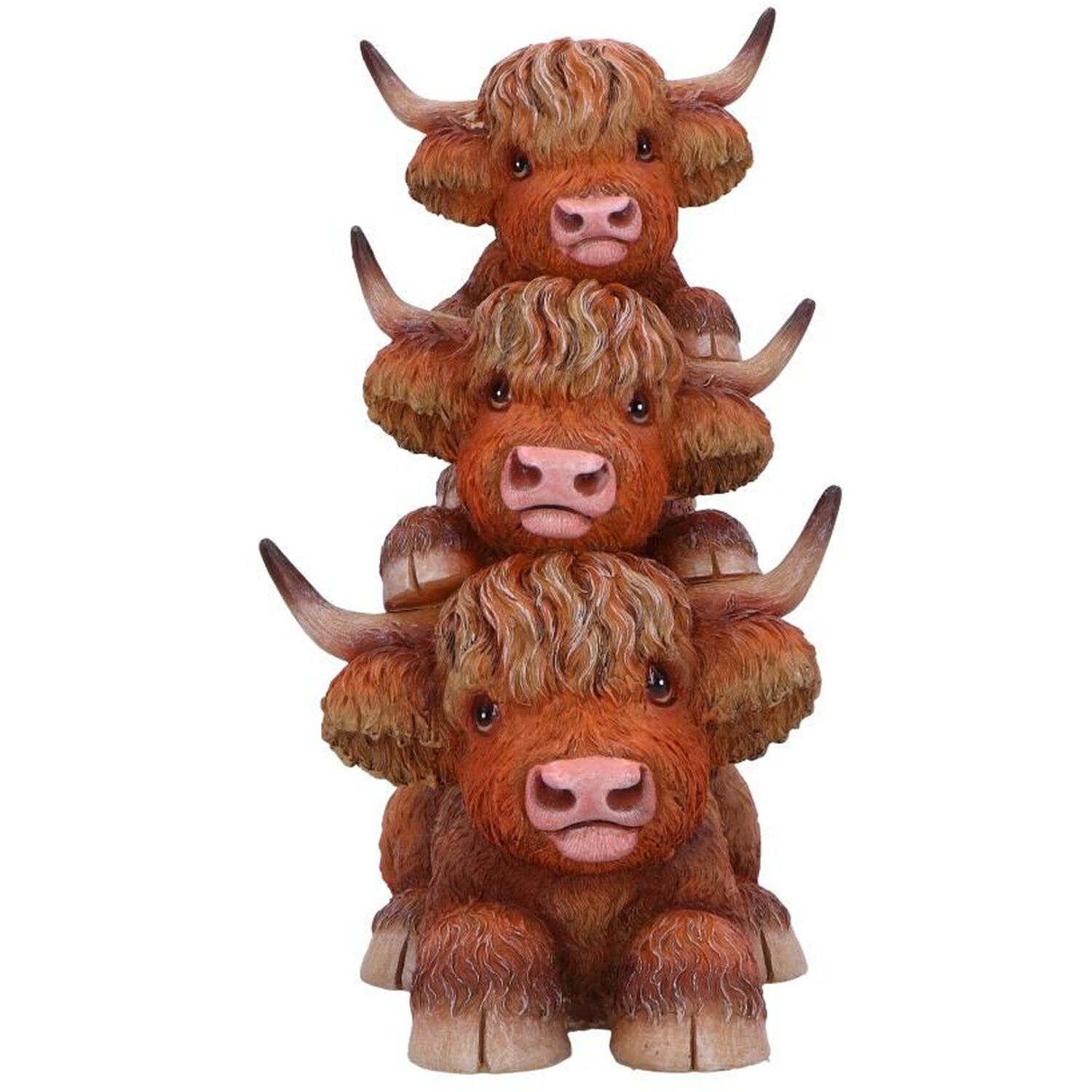 Highland Cow Totem Figurine 17.5cm