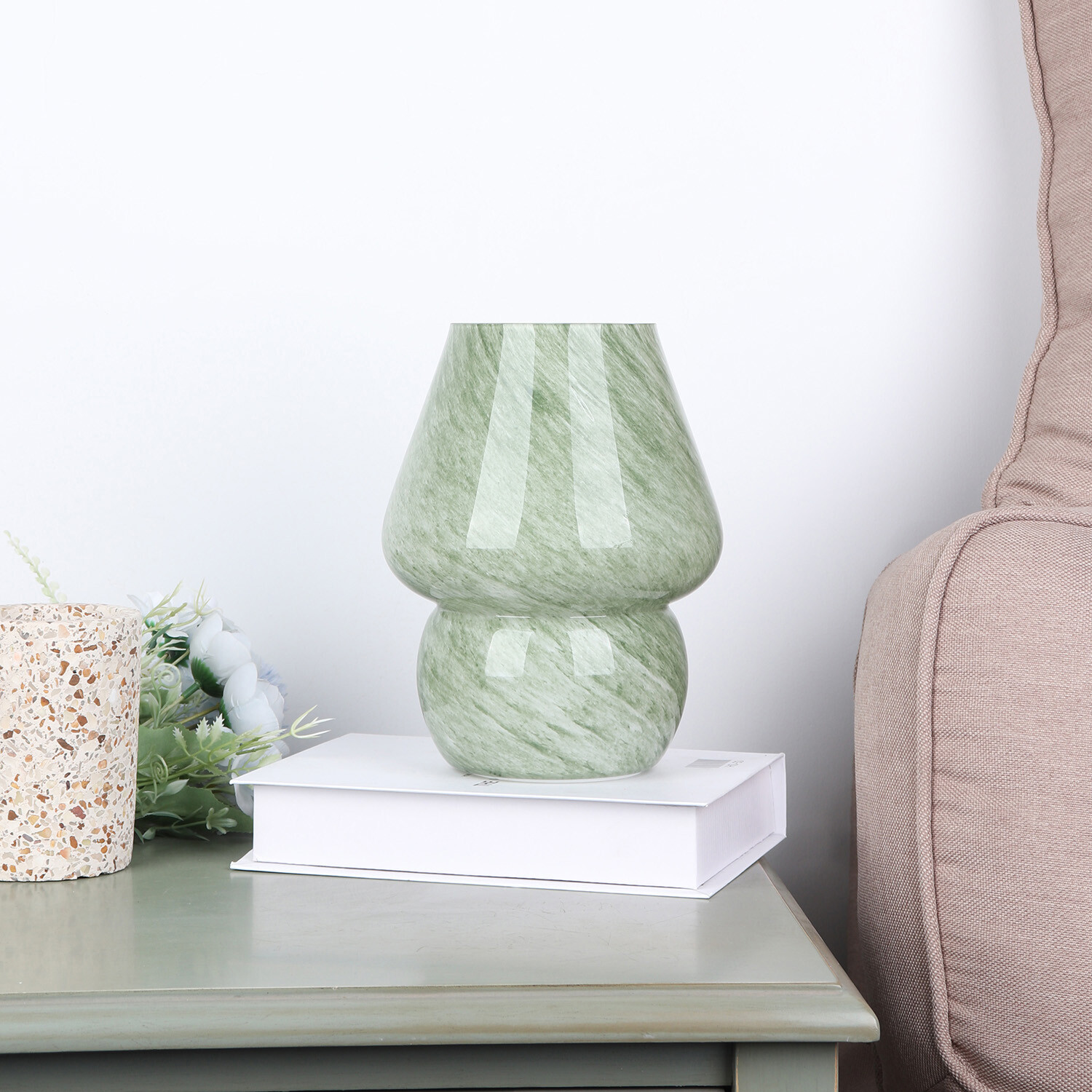 Khloe Battery Operated Lamp - Green