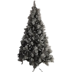 Premier 2.4m Silver Glitter Tip Fir Festive Christmas Tree in Grey PVC