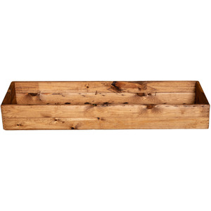 Rustic Wooden Garden Window Trough Planter