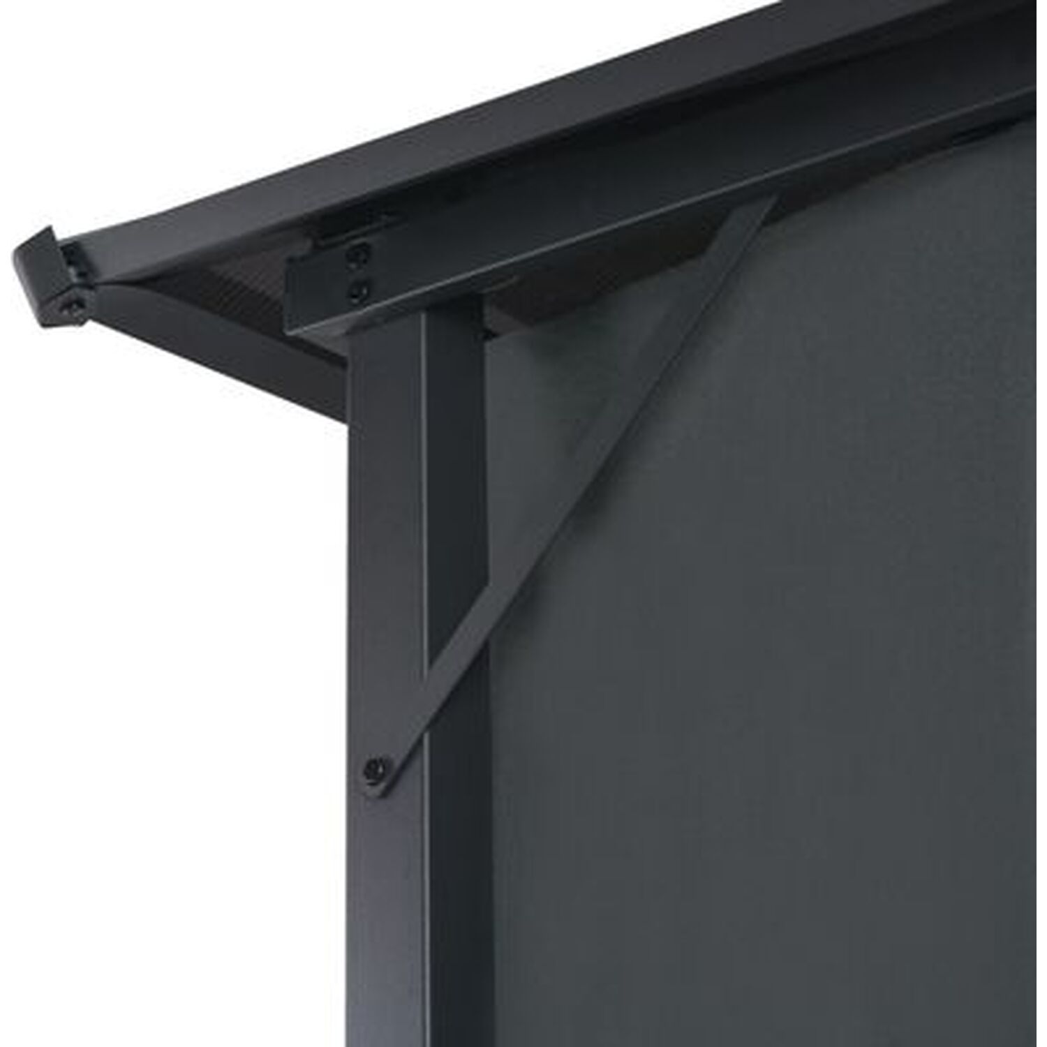 3 X 3m Aluminium Garden Pergola With Curtains - Black