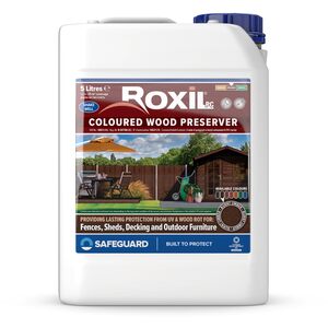 Roxil PC Coloured Wood Preserver 5 Litres Burnt Umber