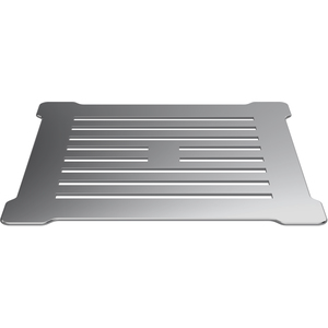 Resin Slimline Shower Tray Grill Waste White with Chrome Top