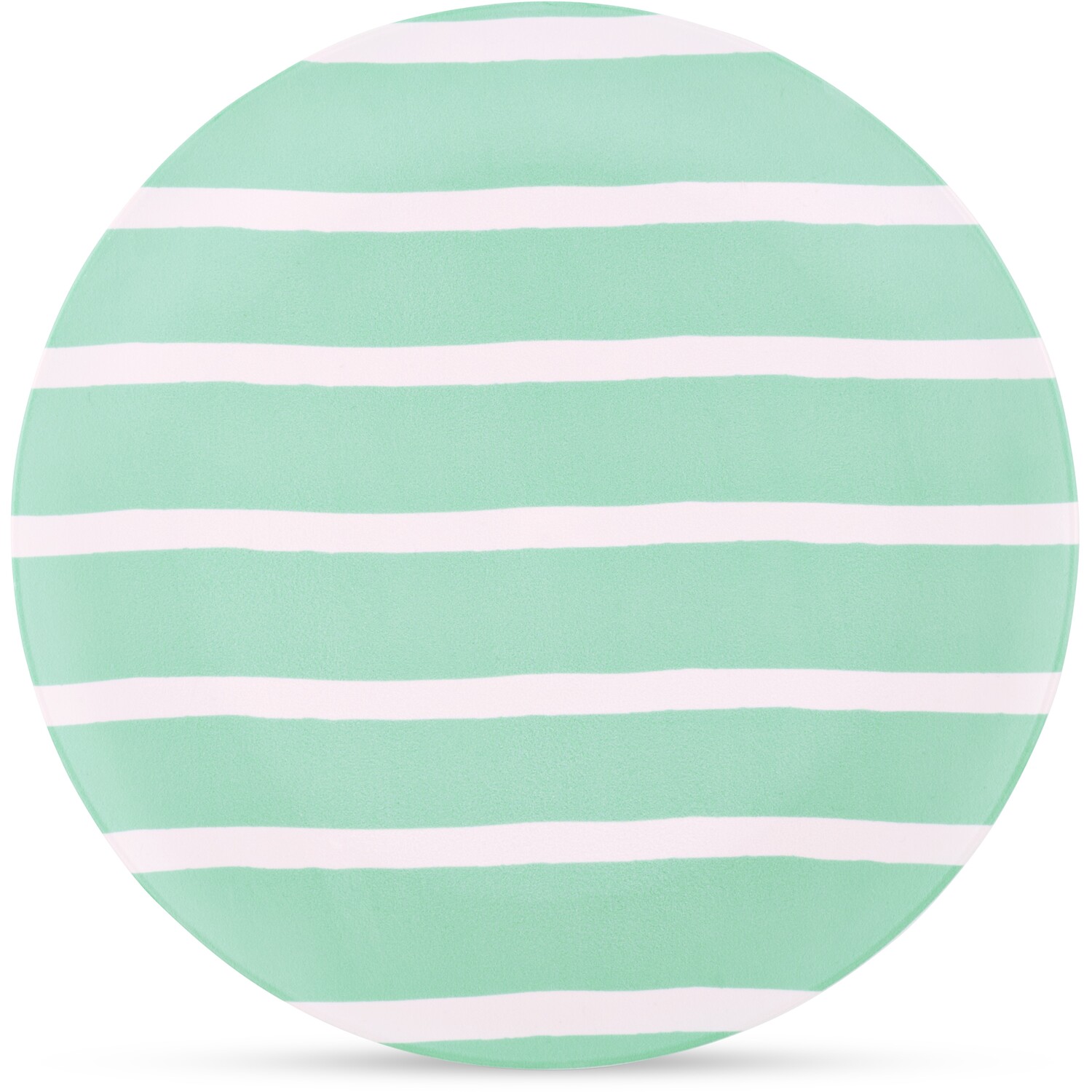 Thurlestone Set Of 4 Striped Dinner Plates - Green Stripped