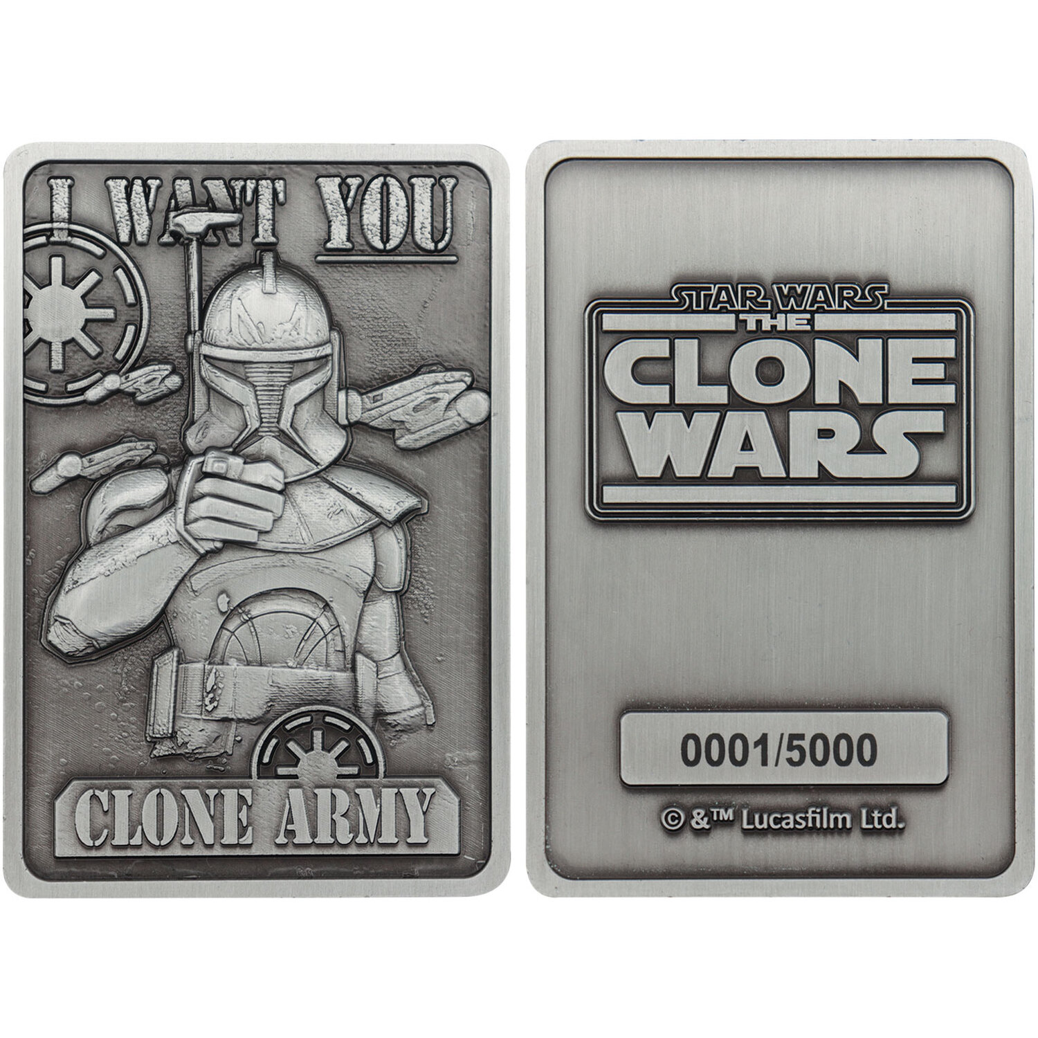 Star Wars The Clone Wars Captain Rex Collectible Metal Ingot