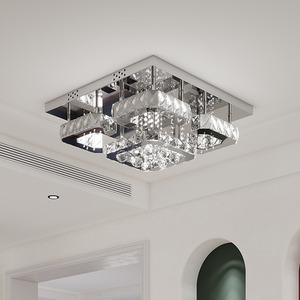 Fancy Crystal LED Flush Mounted Ceiling Light