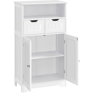 Yaheetech Tall Floor Storage Cabinet with Drawers and Shelves