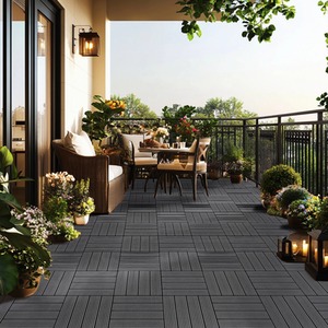 Composite WPC Non-Slip Outdoor Decking Tiles