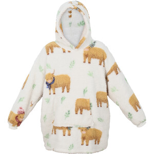 Highland Cow Sherpa Hoodie