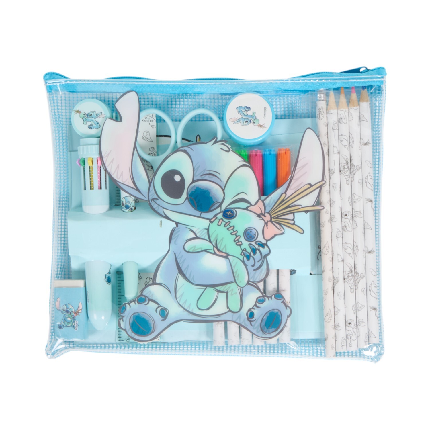 Lilo & Stitch Stitch Filled Pencil Case - Blue