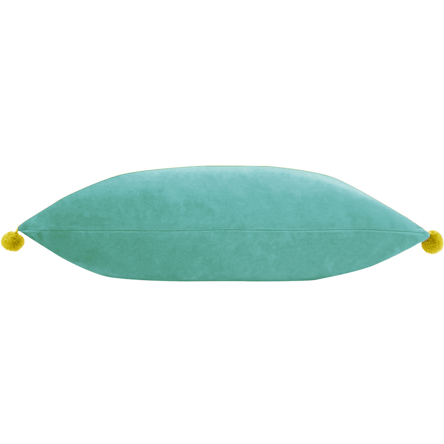 Fiesta Velvet Cushion 35 x 50cm - Teal-Bamboo / Polyester