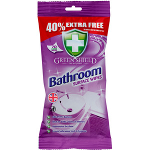 Greenshield Bathroom Surface Wipes Pack of 70