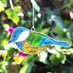 Blue Tit Bird Suncatcher For Garden And Window Decor