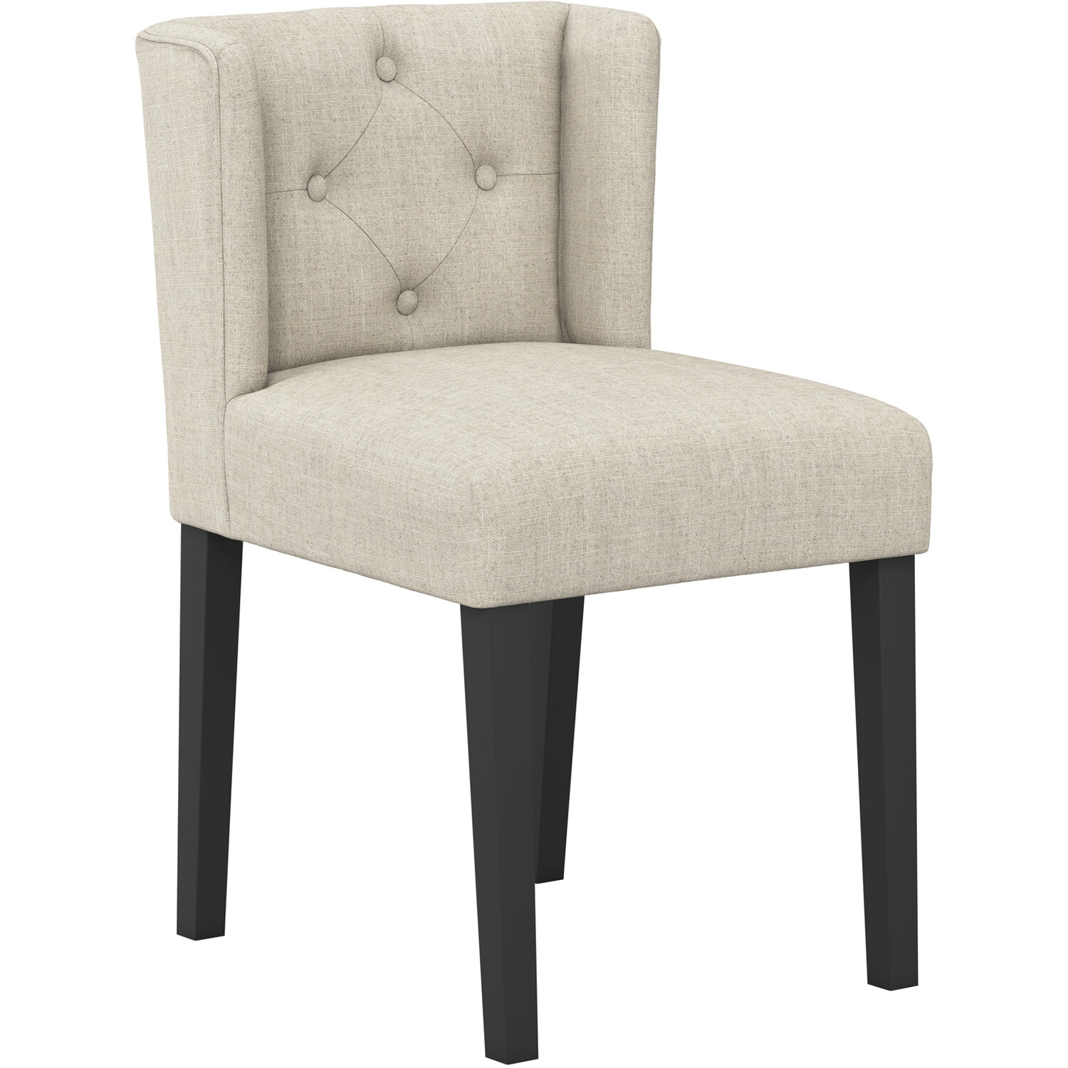 Shay Winged Dining Chair No Arms - Stone