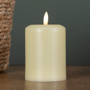 Battery Operated Flickering Flameless LED Pillar Candle