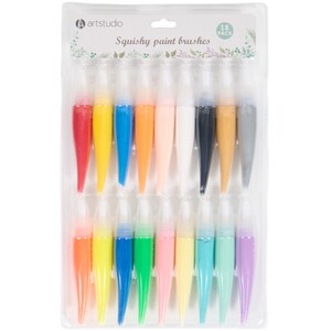 Pack of 18 Squishy Paint Brushes