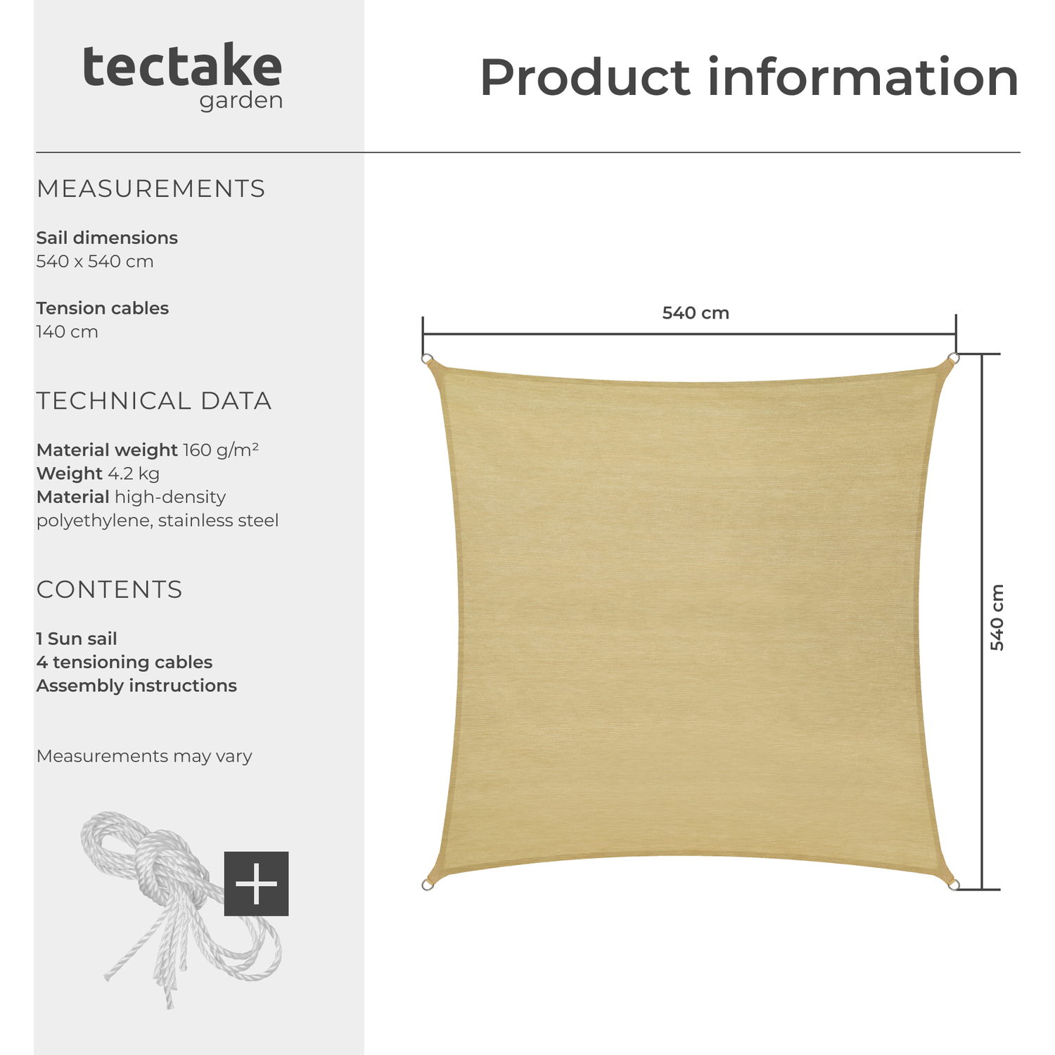 Image of Shade Sail Triangular With UV Protection&hellip;