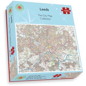 Leeds City Map Jigsaw Puzzle - 1000 Piece. Jigsaw Puzzle