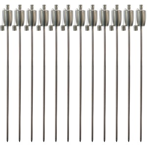 Metal Garden Torches - Barrel - Pack of 12